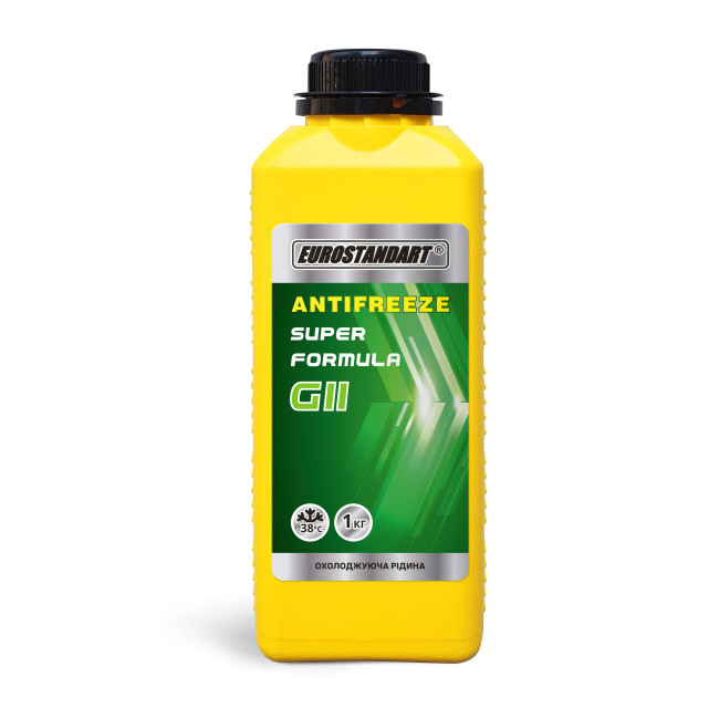 Охолоджувальна рідина EUROSTANDART ANTIFREEZE SUPER FORMULA G11 Green готовий